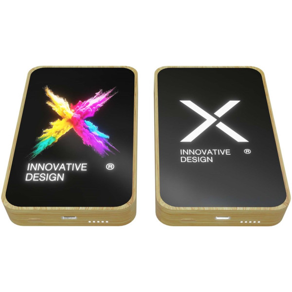 SCX.design P26 15 W 5000 mAh houten MagSafe powerbank