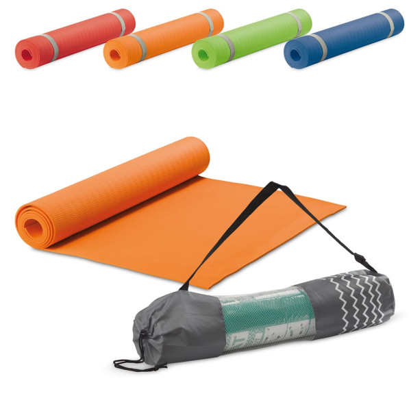 Fitness yogamat met draagtas