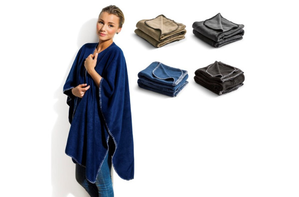 Nightingale fleece poncho 120x160 cm